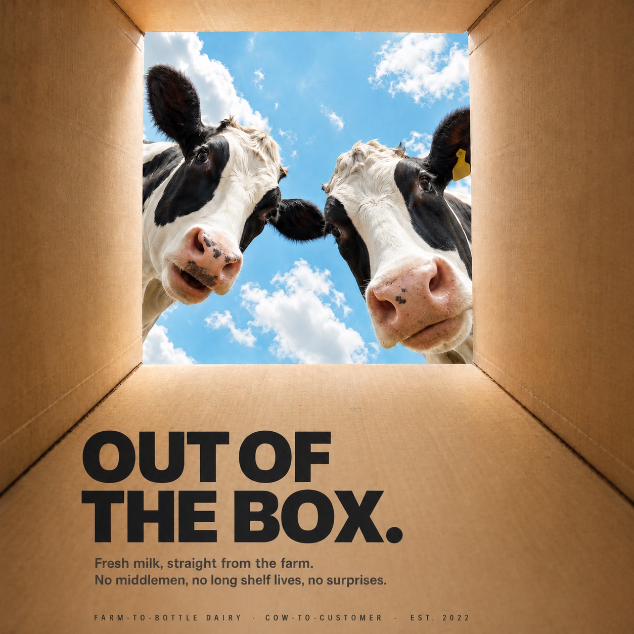Photographie publicitaire créative pour une marque de produits frais